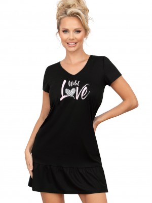 Нощница Koszula-Pantera-Black-Black