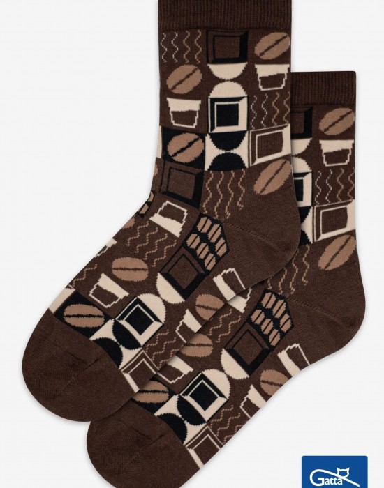 Къси чорапи Skarpetki-Wedel-Socks-03-Dark-Choco