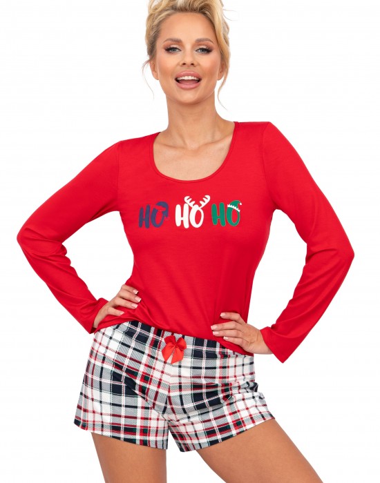 Дамска пижама Piama-Ho-Ho-II-12-Red-Red