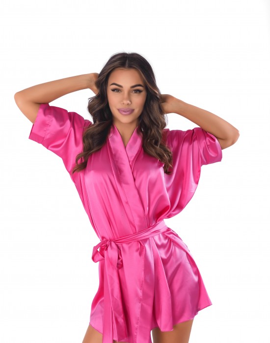 Секси халат Szlafrok-Magenta-Rowy