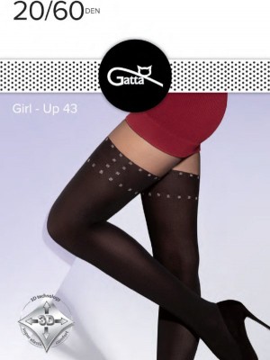 Чорапогащник Rajstopy-Girl-Up-43-2060-DEN-Nero-Silver