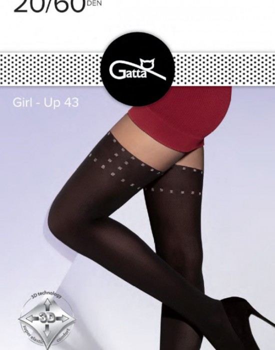 Чорапогащник Rajstopy-Girl-Up-43-2060-DEN-Nero-Silver