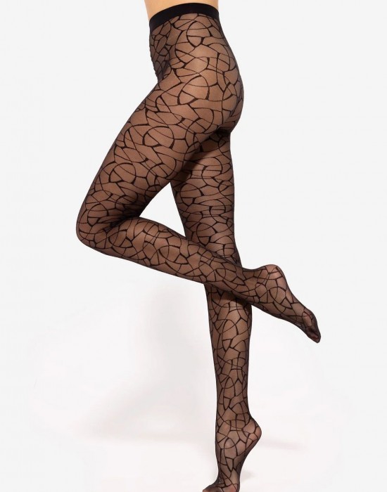 Чорапогащник Rajstopy-Mosaica-01-20-DEN-Nero