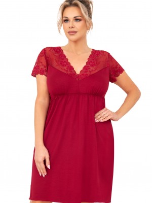 Нощница Koszula-nocna-Livia-Plus-Burgundowa-Bordowy