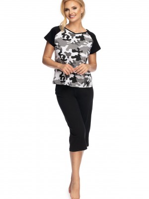 Дамска пижама Piama-Benita-Grafitowo-Czarny