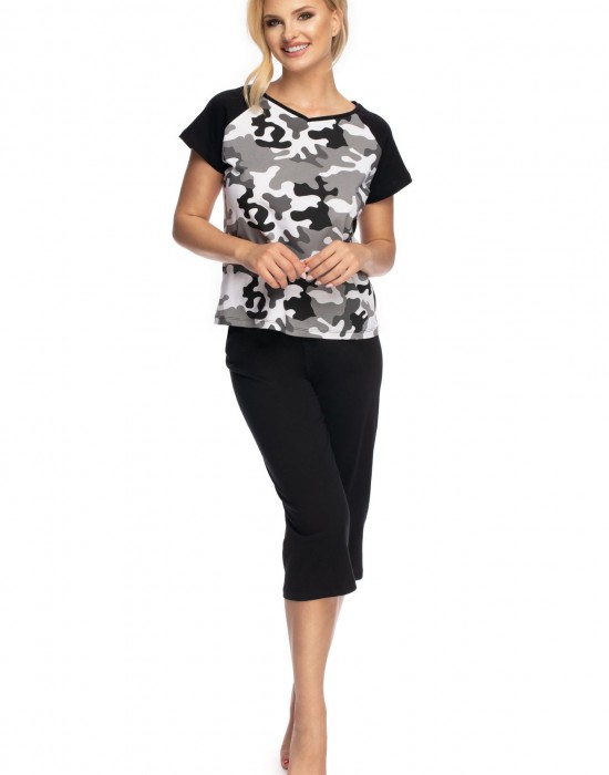 Дамска пижама Piama-Benita-Grafitowo-Czarny