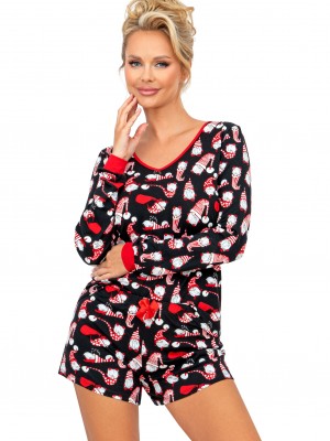 Дамска пижама Piama-Santi-II-Black-Black