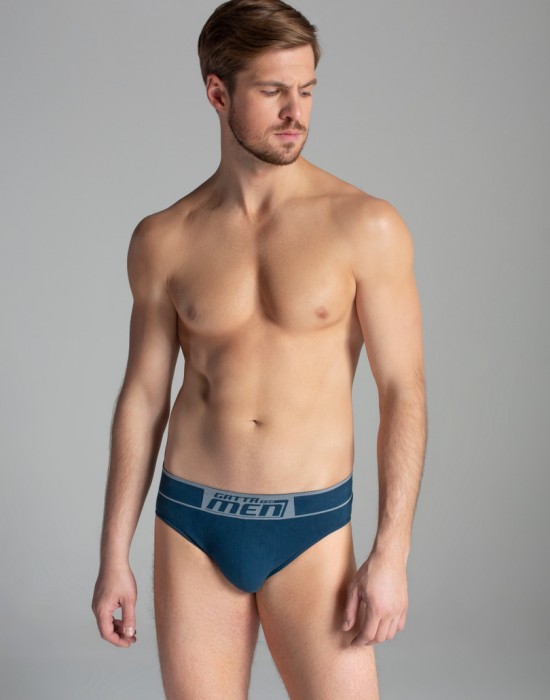 Мъжки слип Bielizna Męska - Slip Cotton OCEAN BLUE