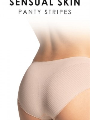 Бикини MAJTKI - PANTY STRIPES SENSUAL SKIN BLACK