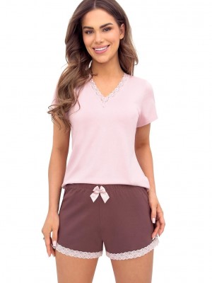 Дамска пижама Piama-Daphne-Short-Rowa-Rowy