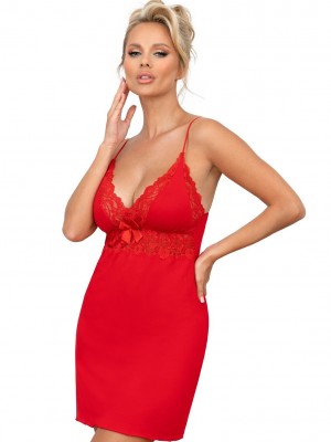 Нощница Koszula-nocna-Ally-Czerwona-Czerwony