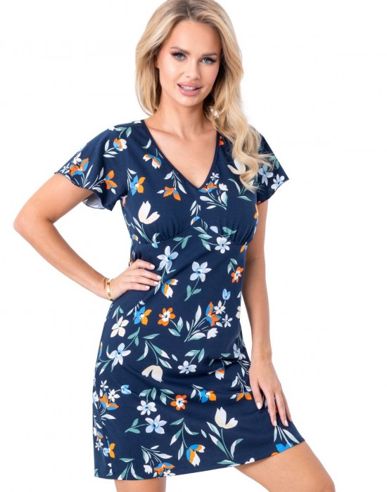 Нощница Koszula-nocna-Caroline-Granatowy