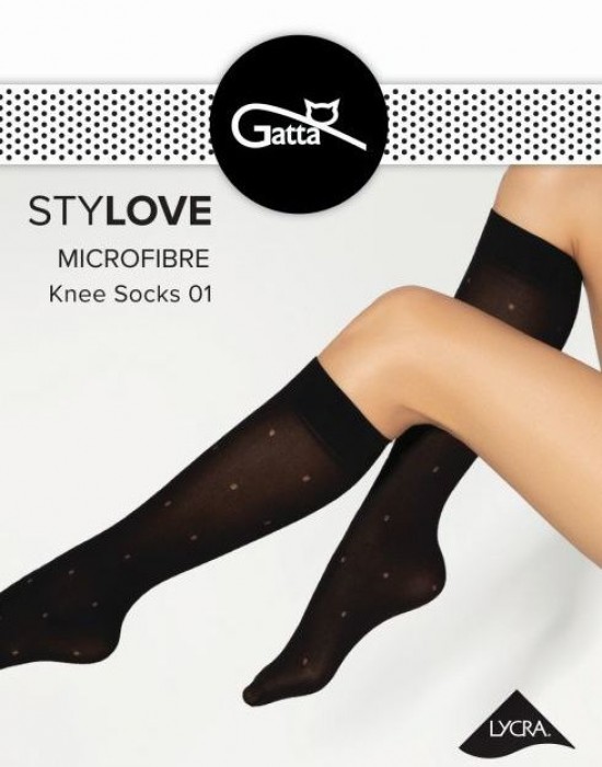 Къси чорапи Podkolanwki-Stylove-4001-Nero