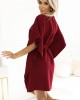 Широка рокля в бордо 287-34