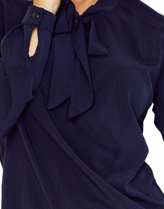 Тъмносиня дамска блуза 140-4