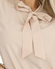 Елегантна блуза с дълъг ръкав в бежово 140-25