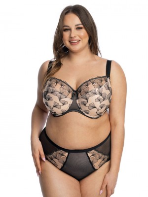 Бикини с висока талия в черен цвят FILIPA 1130 