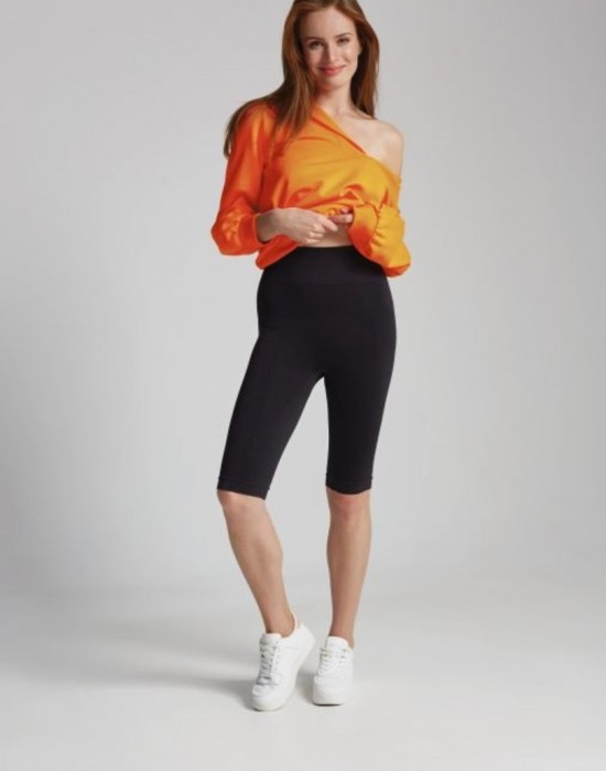 Дамски безшевен клин LEGGINGS MIRELLA SHORTS BLACK