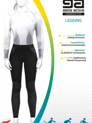 Дамски безшевен клин LEGGINGS WOMEN THERMOACTIV BASIC DABLAM BLACK-GREY