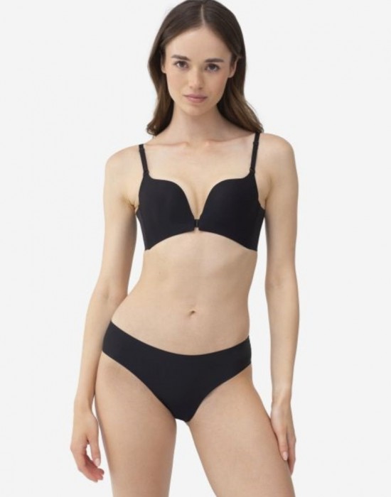 Безшевен сутиен Biustonosz Damski Frontopen CZARNY