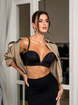 Безшевен сутиен Biustonosz Damski Joyce CZARNY