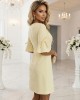 Ежедневна рокля в жълт цвят, модел 217-12