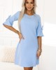 Ежедневна рокля в светлосин цвят 217-11
