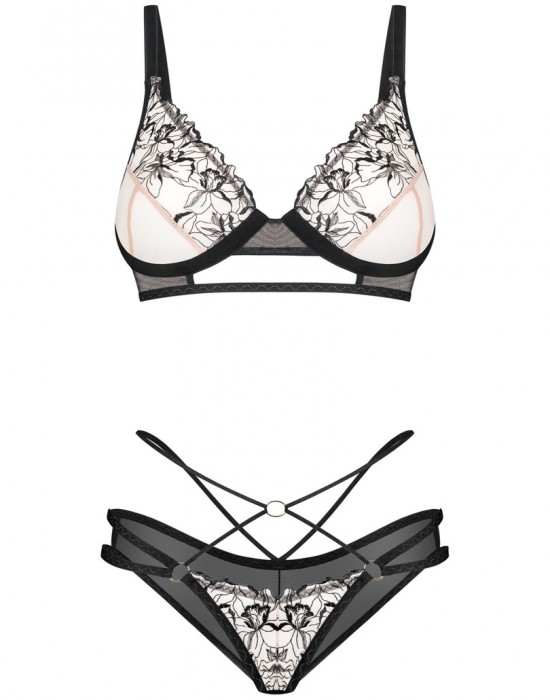 Черен секси комплект Vila Blanes