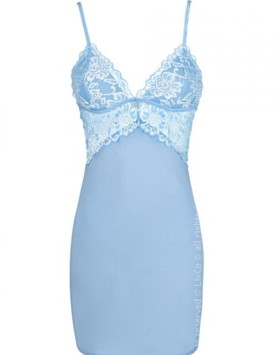 Еротична нощница с прашки в синьо Nelan, LivCo Corsetti Fashion, Комплекти - Complex.bg