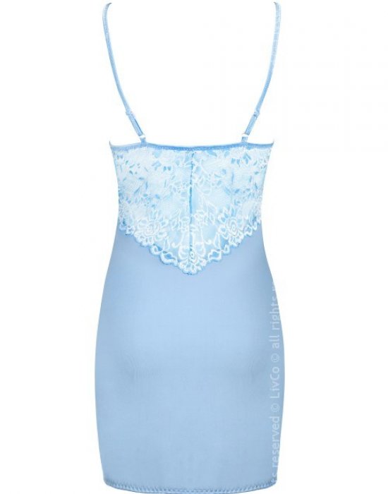 Еротична нощница с прашки в синьо Nelan, LivCo Corsetti Fashion, Комплекти - Complex.bg