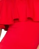 Елегантна миди рокля в червено 138-2, Numoco, Миди рокли - Complex.bg