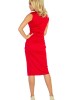 Елегантна миди рокля в червен цвят 144-2, Numoco, Миди рокли - Complex.bg