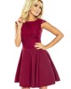 Елегантна мини рокля в цвят бордо 157-3, Numoco, Къси рокли - Complex.bg