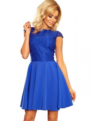 Елегантна мини рокля в синьо 157-5