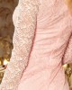 Официална дантелена миди рокля в розово 170-4, Numoco, Миди рокли - Complex.bg
