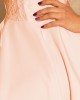 Елегантна мини рокля в цвят праскова 157-7, Numoco, Къси рокли - Complex.bg