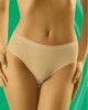 Гладки памучни бикини с висока талия в бежово Comforta
