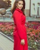 Елегантна червена рокля 284-1