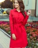 Елегантна червена рокля 284-1