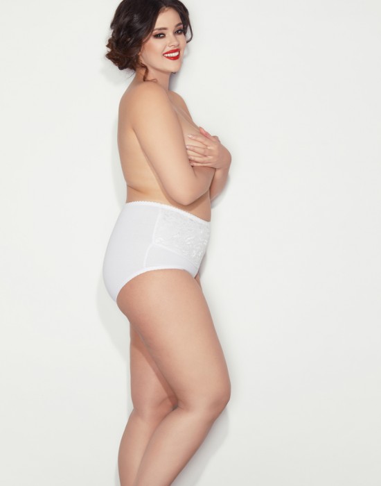 Моделиращи макси бикини в бяло Ala 6XL-9XL