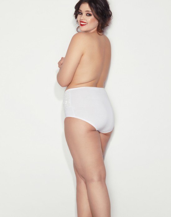Моделиращи макси бикини в бяло Ala 6XL-9XL