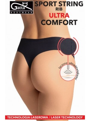 Рипсени дамски прашки в черен цвят RIB ULTRA COMFORT