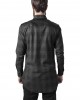 Мъжка карирана риза с кожени детайли Urban Classics blk/red blk/cha