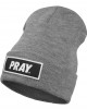 Мъжка зимна шапка бийни Mister Tee Pray в сив цвят