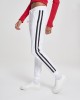 Дамско долнище Urban Classics white/black/white в бял цвят