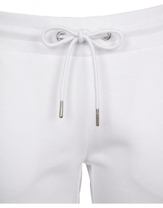 Дамско долнище Urban Classics white/black/white в бял цвят
