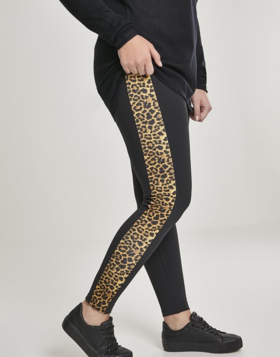 Дамски клин Urban Classics blk/leo в черен цвят