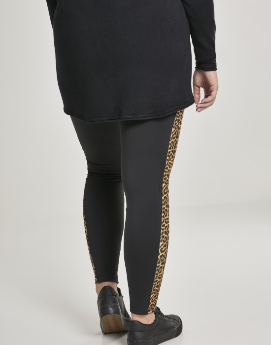 Дамски клин Urban Classics blk/leo в черен цвят
