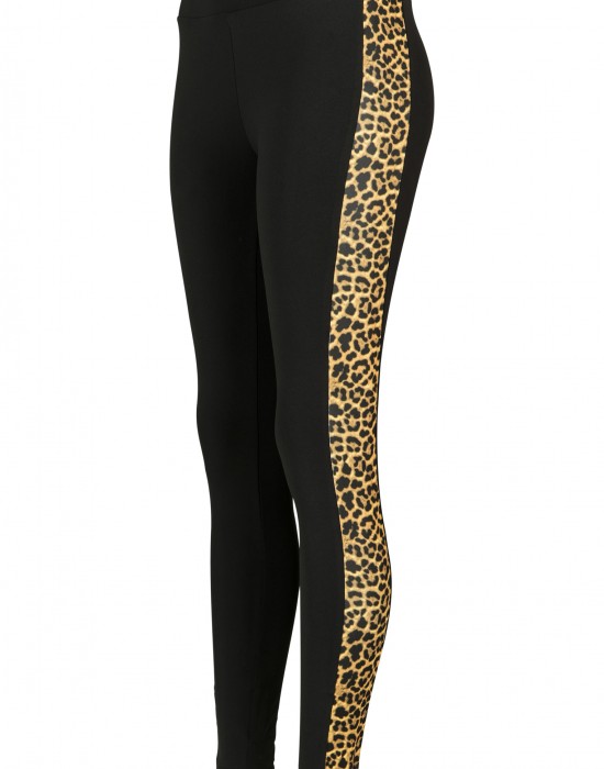 Дамски клин Urban Classics blk/leo в черен цвят