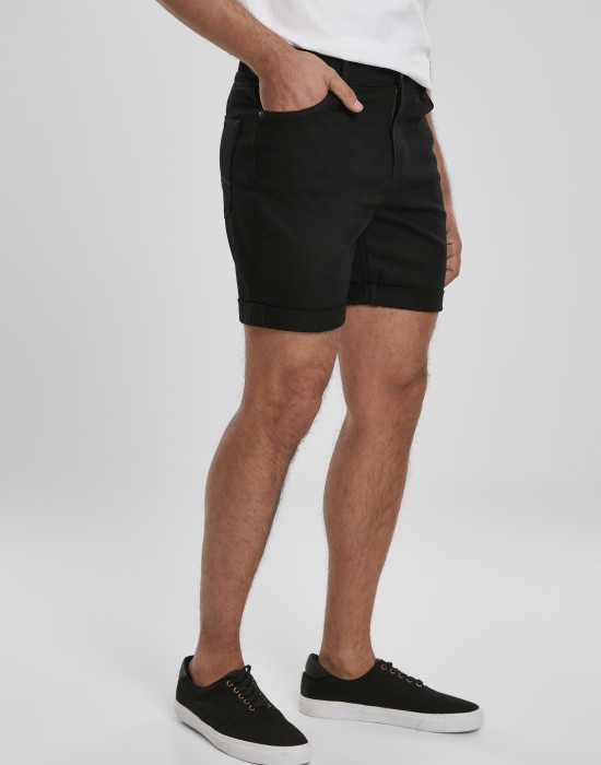 Мъжки къси панталони в черно Urban Classics Fit 